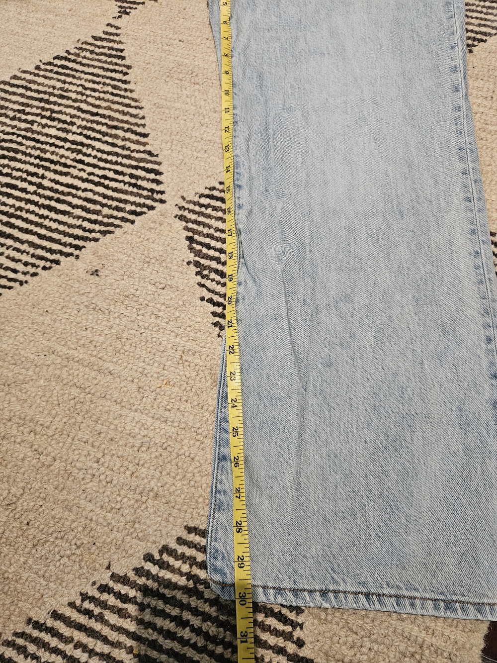 Denim Forum Light Blue Straight-Leg Jeans - Picture 3 of 3